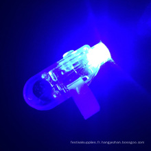rayon laser led doigt couleur bleu clair